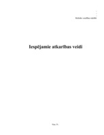 Konspekts 'Atkarību veidi', 1.