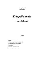 Referāts 'Korupcija un tās novēršana', 1.