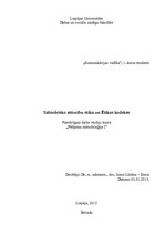 Referāts 'Sabiedrisko attiecību ētika un ētikas kodekss', 1.