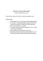 Eseja 'Eiropas Savienības raksturojums, tās mērķi un loma Eiropas integrācijas procesā', 1.