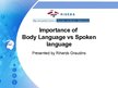 Prezentācija 'Importance of Body Language vs Spoken Language', 1.