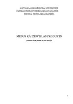Referāts 'Medus kā izejvielas produkts', 1.