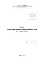 Eseja 'Emanuēla Levina “Pavērsiens no zināšanām uz solidaritāti” analīze', 1.