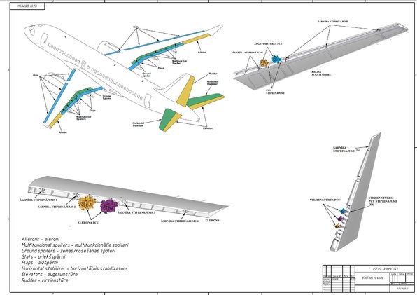 Diplomdarbs 'Vidējo attālumu lidmašīnas konstrukcijas izstrāde no moderniem materiāliem un sp', 93.