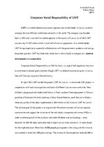 Eseja 'Corporate Social Responisibility of LMT', 1.