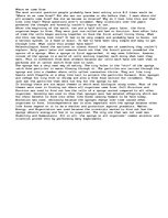 Eseja 'Where We Come from...', 1.