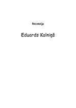 Konspekts 'Eduards Kalniņš', 1.