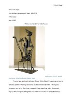 Eseja 'Analysis of the Sculpture '"Woman in a Garden" by Pablo Picasso', 1.