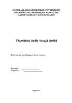 Referāts 'Tikumiskais ideāls Vecajā Derībā', 1.