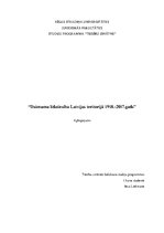Konspekts 'Dzimumu līdztiesība Latvijas teritorijā', 1.