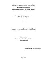 Konspekts 'Firmu un valdību attiecības', 1.