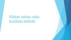 Referāts 'Kādas sekas rada budžeta deficīts', 1.
