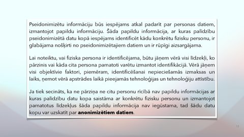 Prezentācija 'Fizisko personu datu apstrādes likums', 13.