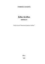 Referāts 'Ķīlas tiesības', 1.