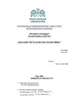 Konspekts 'Būvdarbu tehnoloģija. Pagaidu būvlaukuma elektrība', 1.