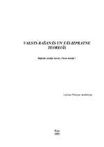 Referāts 'Valsts rašanās un tās izpratne teorijās', 1.