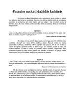 Konspekts 'Pasaules uzskati dažādās kultūrās', 1.