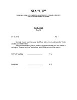 Paraugs 'Rīkojuma paraugs', 1.