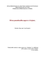 Konspekts 'Pamatkustību apguves vērojums sportā', 1.