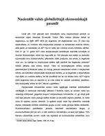 Konspekts 'Nacionālā valsts globalizētajā ekonomiskajā pasaulē', 1.