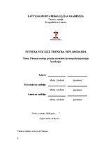 Diplomdarbs 'Fitnesa treniņu process sievietēm ķermeņa kompozīcijas  korekcijai', 2.