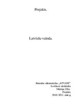 Konspekts 'Latviešu valoda', 1.