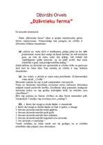 Konspekts 'Džordžs Orvels ''Dzīvnieku ferma"', 1.