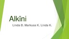 Prezentācija 'Alkīni', 1.