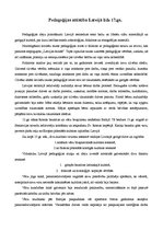 Konspekts 'Pedagoģijas attīstība Latvijā līdz 17.gadsimtam', 1.