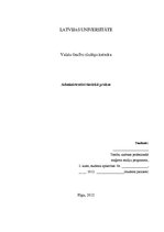 Prakses atskaite 'Administratīvi tiesiskā prakse', 1.