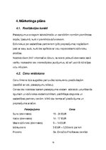 Biznesa plāns 'Individuālais komersants "Mīļotava"', 16.