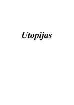 Referāts 'Utopijas', 1.