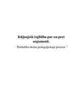 Referāts 'Iekļaujošā izglītība: par un pret argumenti', 1.