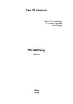 Referāts 'Leģendārais ģitārists Pat Metheny', 1.