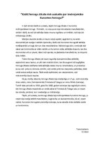 Eseja 'Kādēļ hercogs Jēkabs tiek uzskatīts par ievērojamāko Kurzemes hercogu', 1.