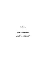 Referāts 'Zenta Mauriņa', 1.