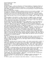 Eseja 'Critical Observation Paper', 1.