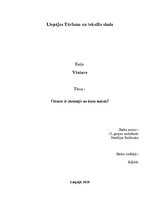 Eseja 'Vēsture ir skolotājs, no kura mācās?', 1.