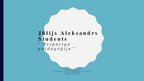 Prezentācija 'Jūlijs Aleksandrs Students "Vispārīgā paidagōģija"', 1.