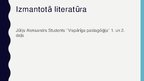 Prezentācija 'Jūlijs Aleksandrs Students "Vispārīgā paidagōģija"', 10.