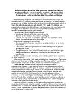 Konspekts 'Reformācijas kustība, tās galvenie centri un idejas', 1.