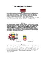 Konspekts 'Latvijas valsts simboli', 1.