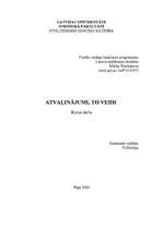 Referāts 'Atvaļinājumi, to veidi', 1.