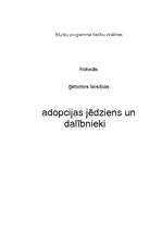 Referāts 'Adopcijas jēdziens un dalībnieki', 1.