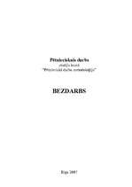Referāts 'Bezdarbs', 1.