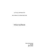 Konspekts 'Stratagēmas', 1.