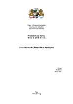 Konspekts 'Statiski nosakāma rāmja aprēķins', 1.