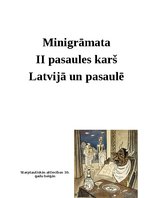 Konspekts 'Minigrāmata II pasaules karš Latvijā un pasaulē', 1.
