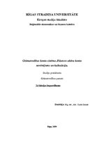 Konspekts 'Grāmatvedības kontu sistēma. Bilances aktīva kontu novērtējums un kalkulācija', 1.