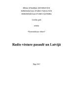 Referāts 'Radio vēsture pasaulē un Latvijā', 1.